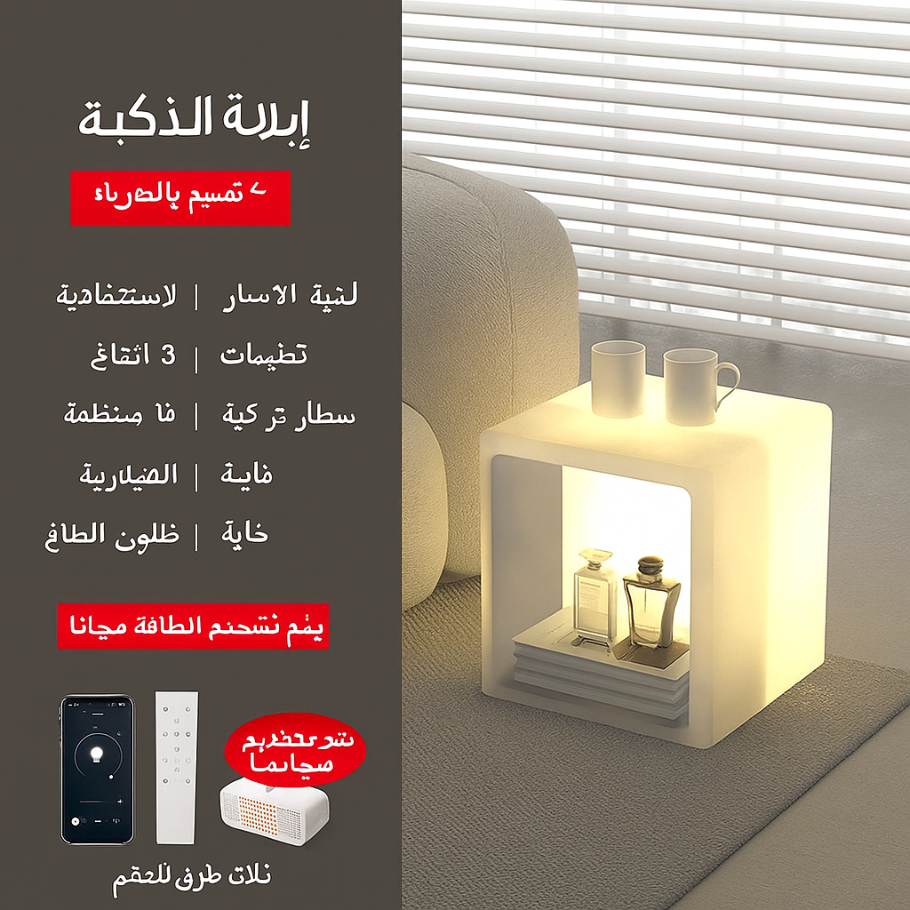 Lattice Floor Lamp Rack & Bedside Table