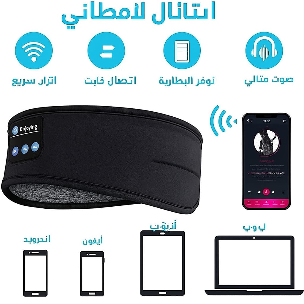 Wireless Bluetooth Earphones Sleep Mask Headband