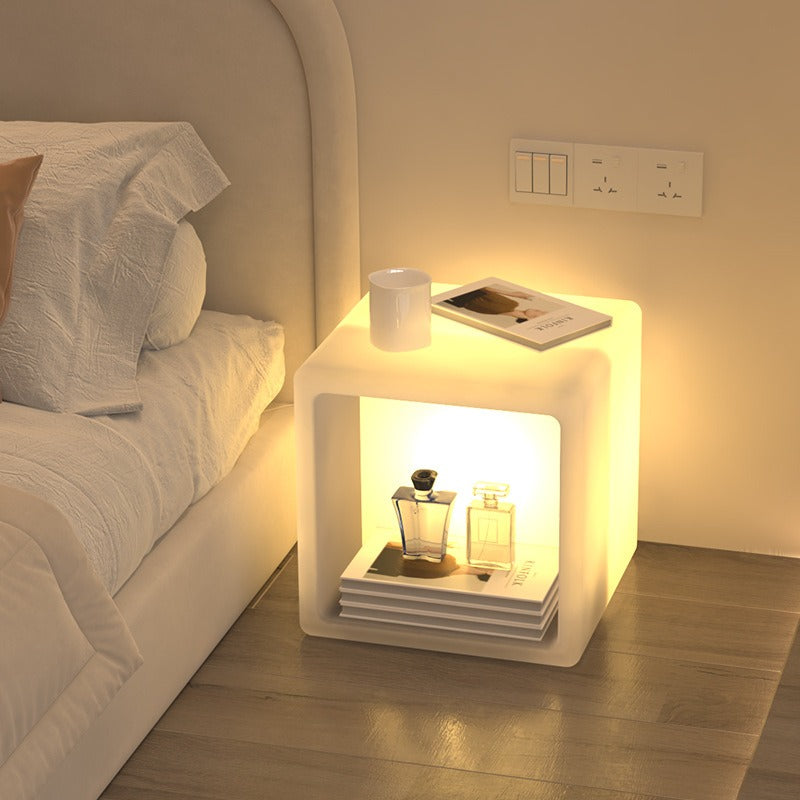 Lattice Floor Lamp Rack & Bedside Table